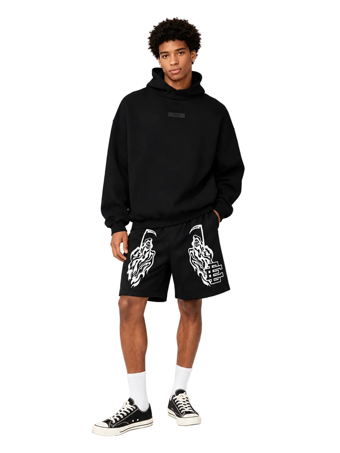 Eric Emanuel x Warren Lotas Short Black White