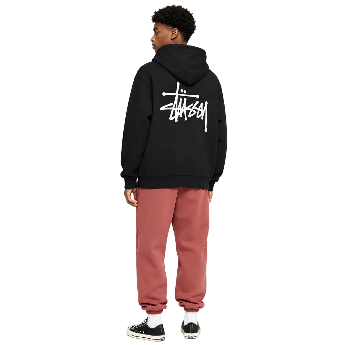 Fear of God Essentials Heavy Fleece Sweatpant Crimson back view