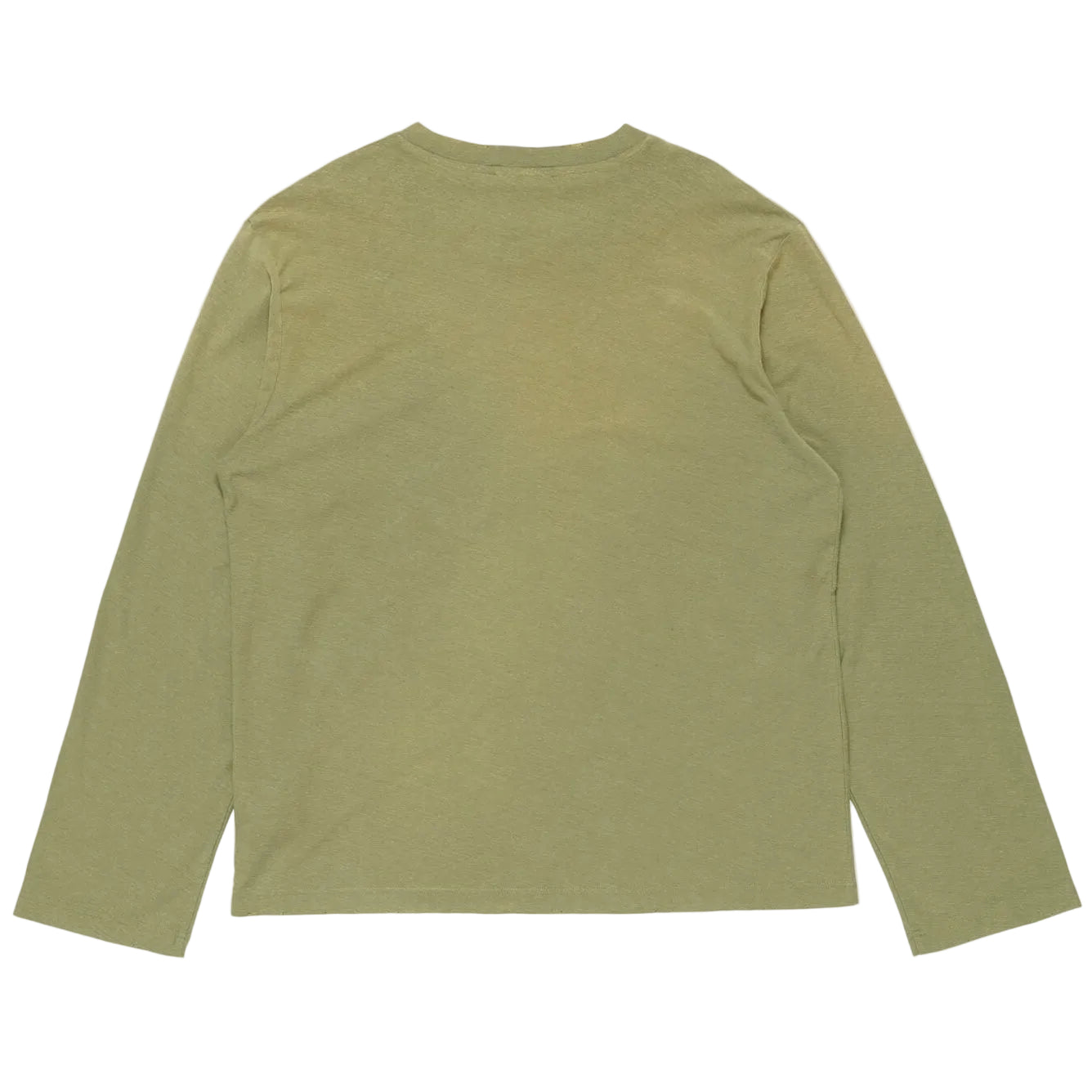 Acne Studios Logo 1996 Long Sleeve T-Shirt Olive Green back view