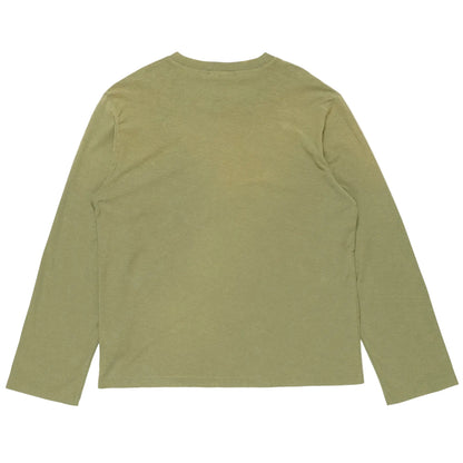 Acne Studios Logo 1996 Long Sleeve T-Shirt Olive Green back view