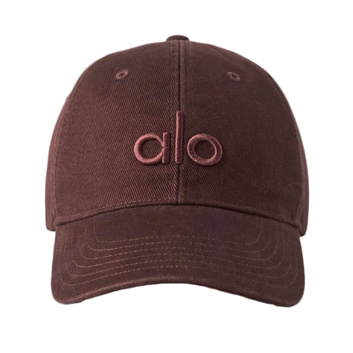 Alo Yoga Washed Off Duty Cap Brownstone Wash in a faded brown finish