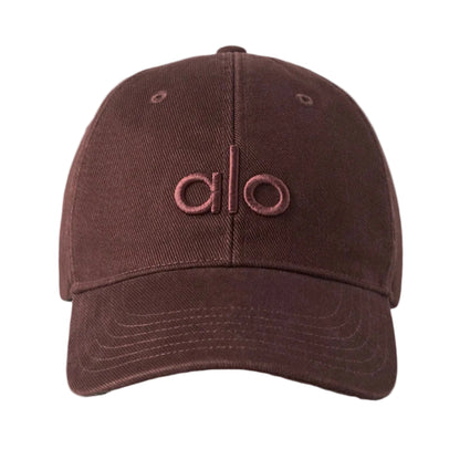 Alo Yoga Washed Off Duty Cap Brownstone Wash in a faded brown finish