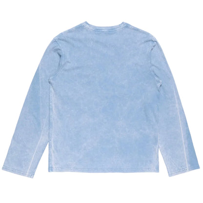 Acne Studios Relaxed Fit Graphic T-Shirt Dirty Blue product view with seasonal logo graphic