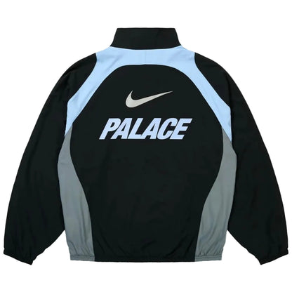 Palace x Nike Track Jacket Black back product view with Palace logo and number 7 graphic