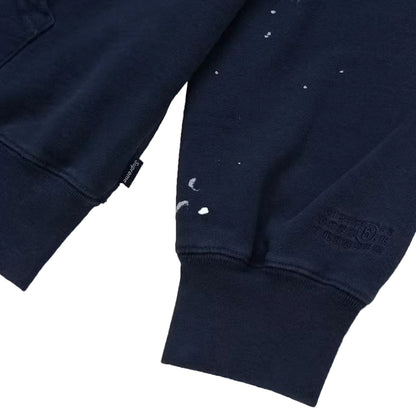 Supreme MM6 Maison Margiela Box Logo Zip Up Hooded Sweatshirt Navy