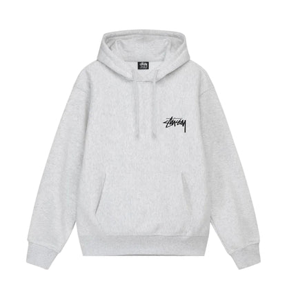 Stussy Diced Out Hoodie Ash Heather front product view