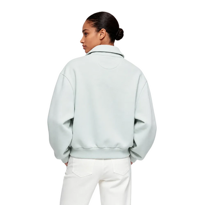 Acne Studios Technical Jacket Pale Mint shown on model from the back