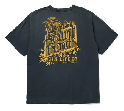 Neighborhood x Saint Michael STHD Pocket T-Shirt Vintage Black - AFV Clothes