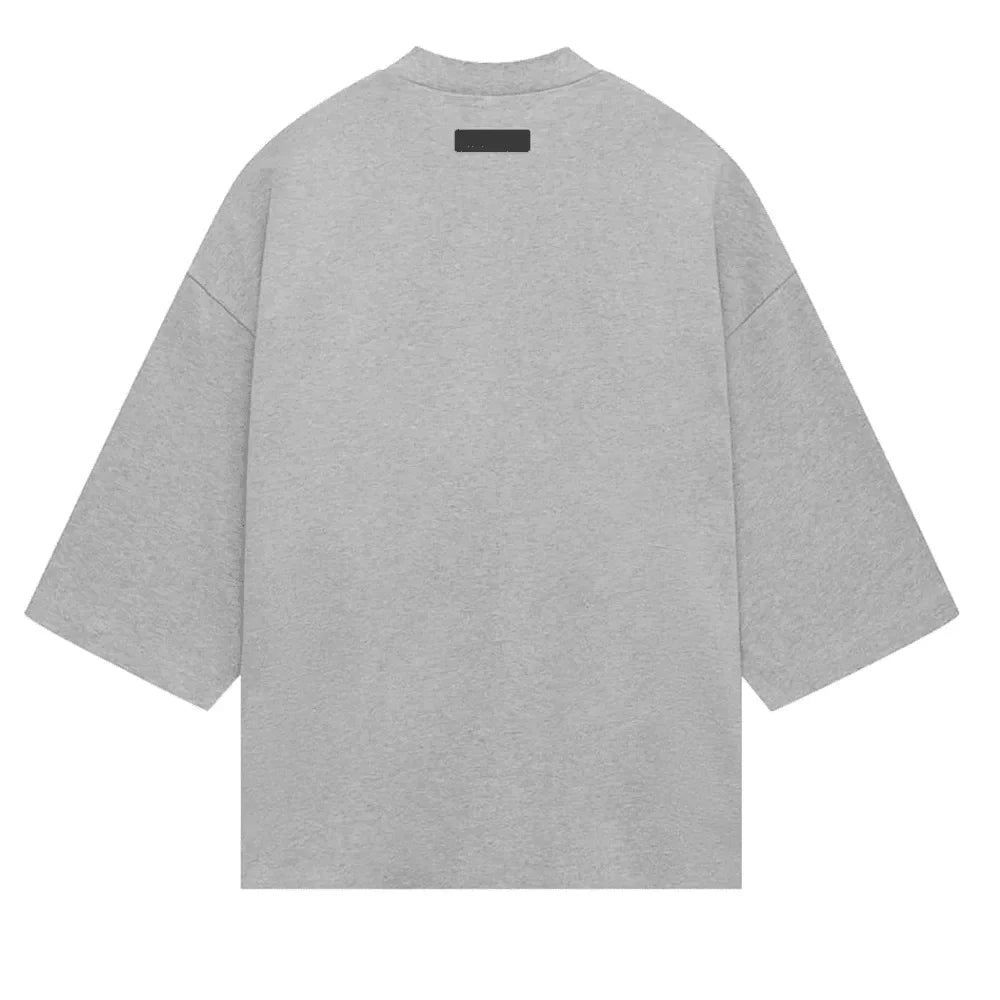 Fear Of God Essentials Heavy Jersey Football Tee Light Heather Grey - AFV Clothes