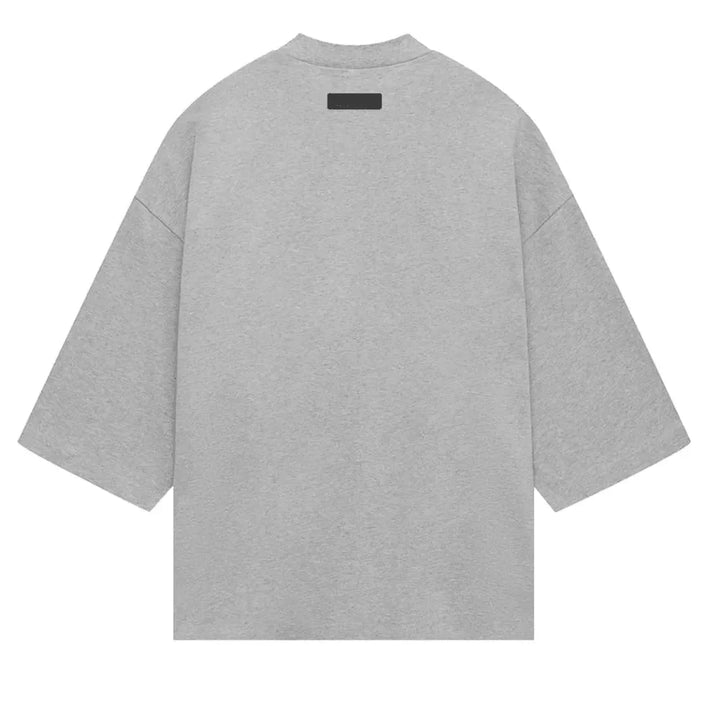 Fear Of God Essentials Heavy Jersey Football Tee Light Heather Grey - AFV Clothes