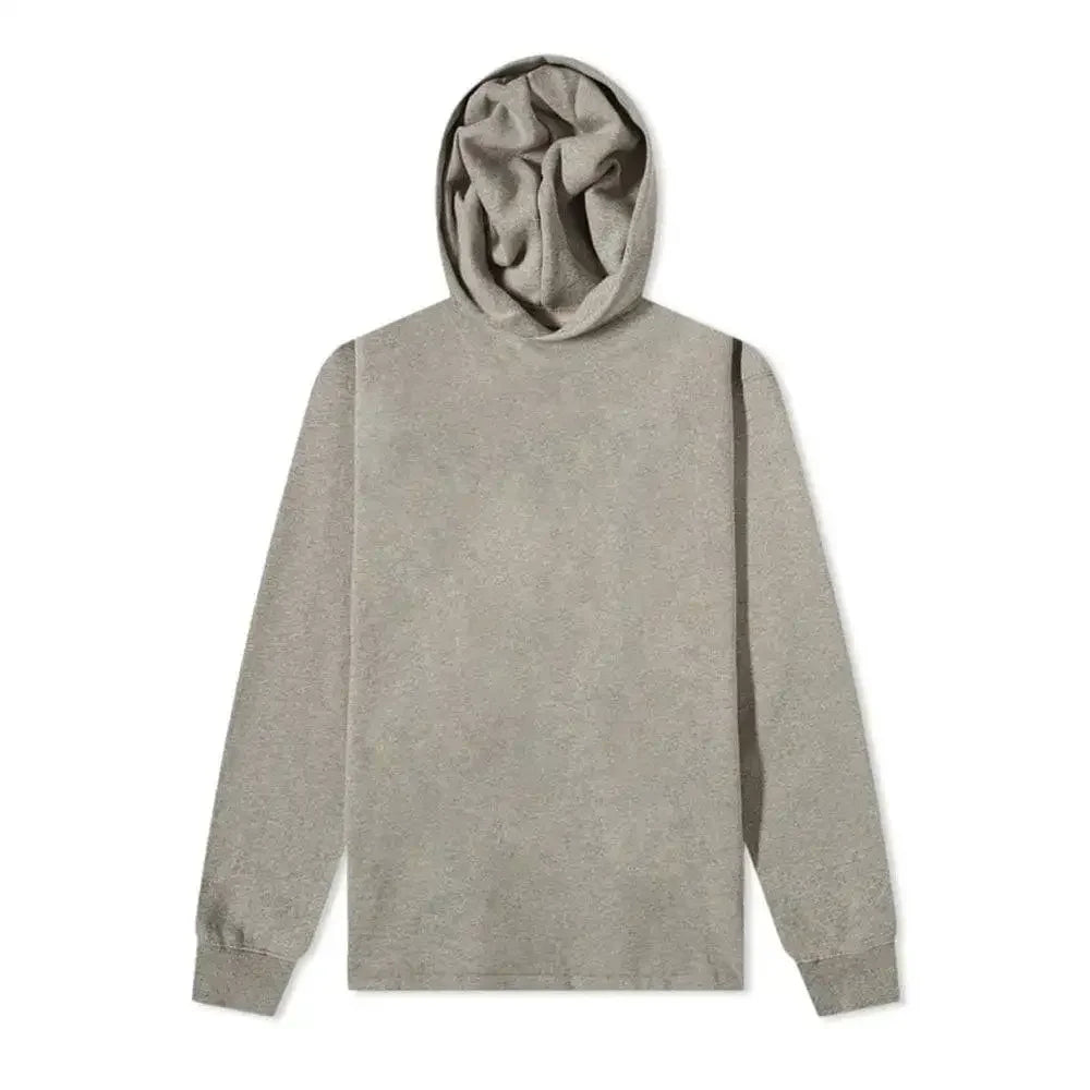 Fear of God Essentials Relaxed Back Logo Hoodie Dark Oatmeal - AFV Clothes