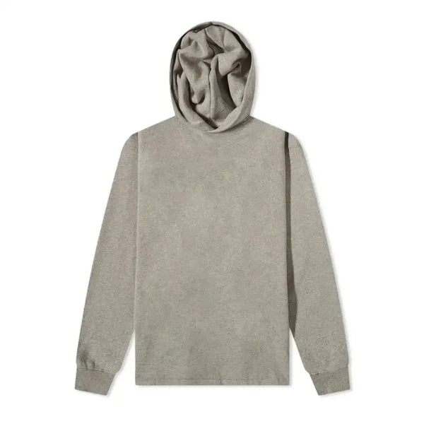 Fear of God Essentials Relaxed Back Logo Hoodie Dark Oatmeal - AFV Clothes