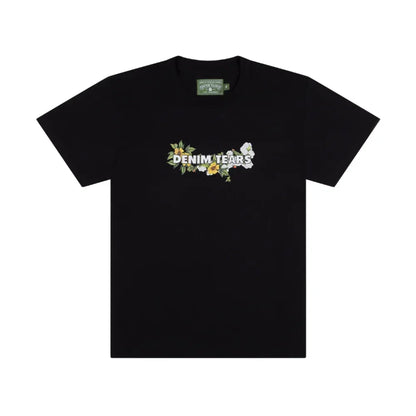 Denim Tears Logo Tee Black - AFV Clothes