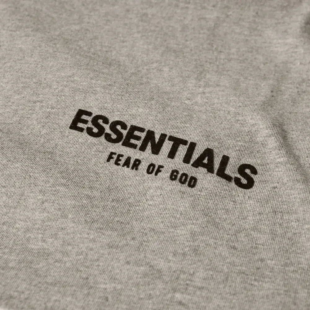 Fear of God Essentials Core Collection Long Sleeve Tee Dark Oatmeal - AFV Clothes