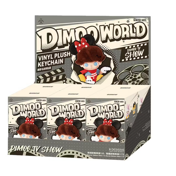 Pop Mart DIMOO World x D Series Vinyl Plush Keychain Sealed Case
