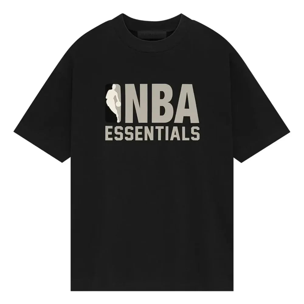 Fear of God Essentials NBA Tee SS25 Black - AFV Clothes