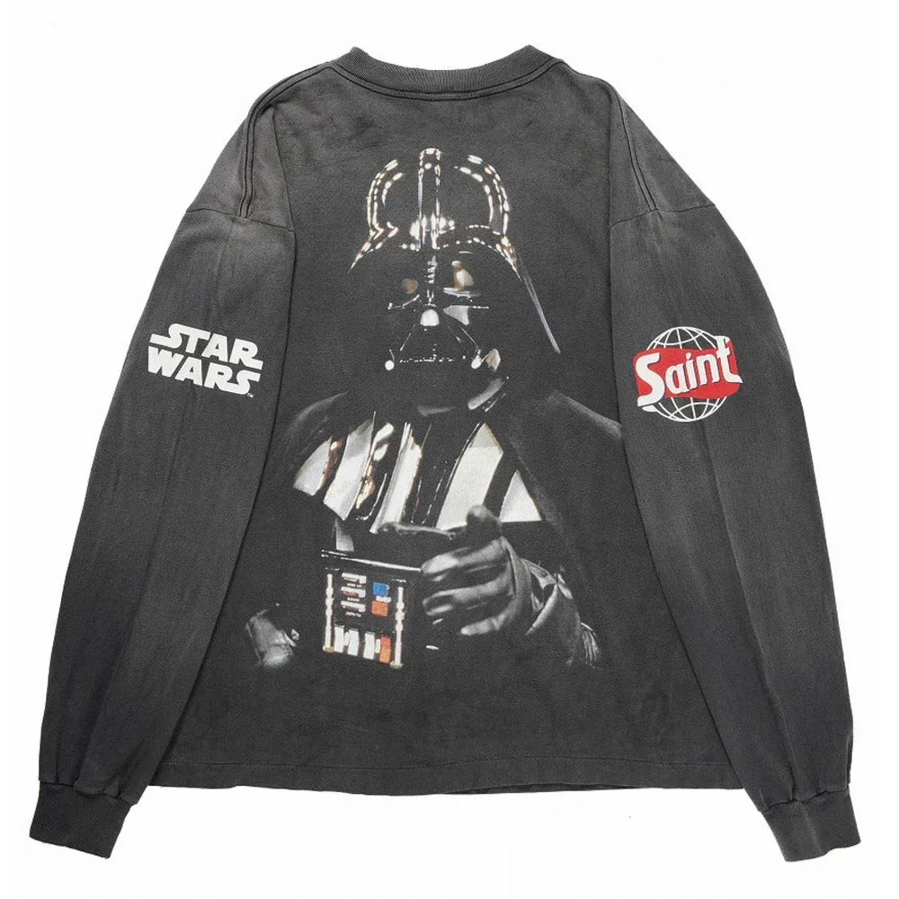 STAR WARS 長袖カットソー ブラック SAINT Mxxxxxx STAR WARS LS TEE /DARTHVADER BLACK – AFV Clothes
