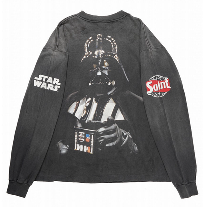 SAINT Mxxxxxx STAR WARS LS TEE /DARTHVADER BLACK