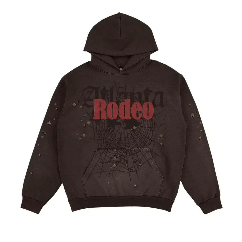 Travis Scott Cactus Jack x Sp5der Days Before Rodeo Hoodie Brown - AFV Clothes