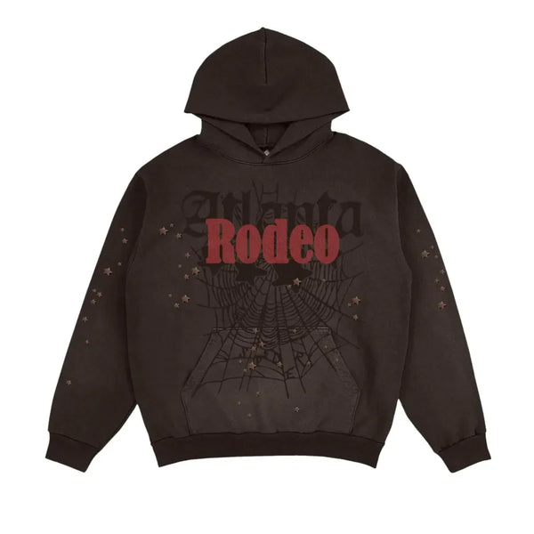 Travis Scott Cactus Jack x Sp5der Days Before Rodeo Hoodie Brown - AFV Clothes