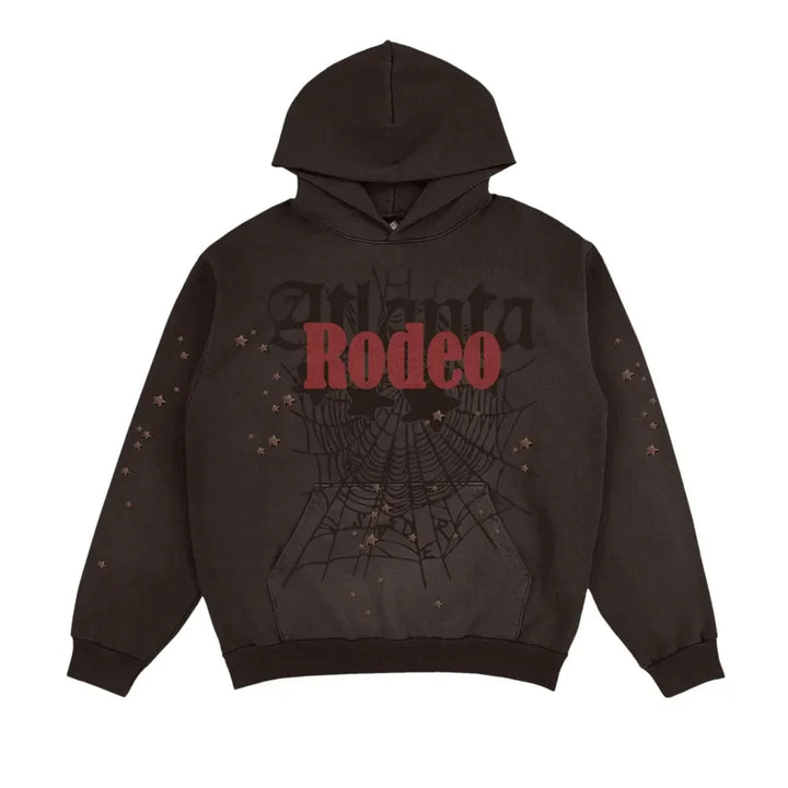 Travis Scott Cactus Jack x Sp5der Days Before Rodeo Hoodie Brown - AFV Clothes