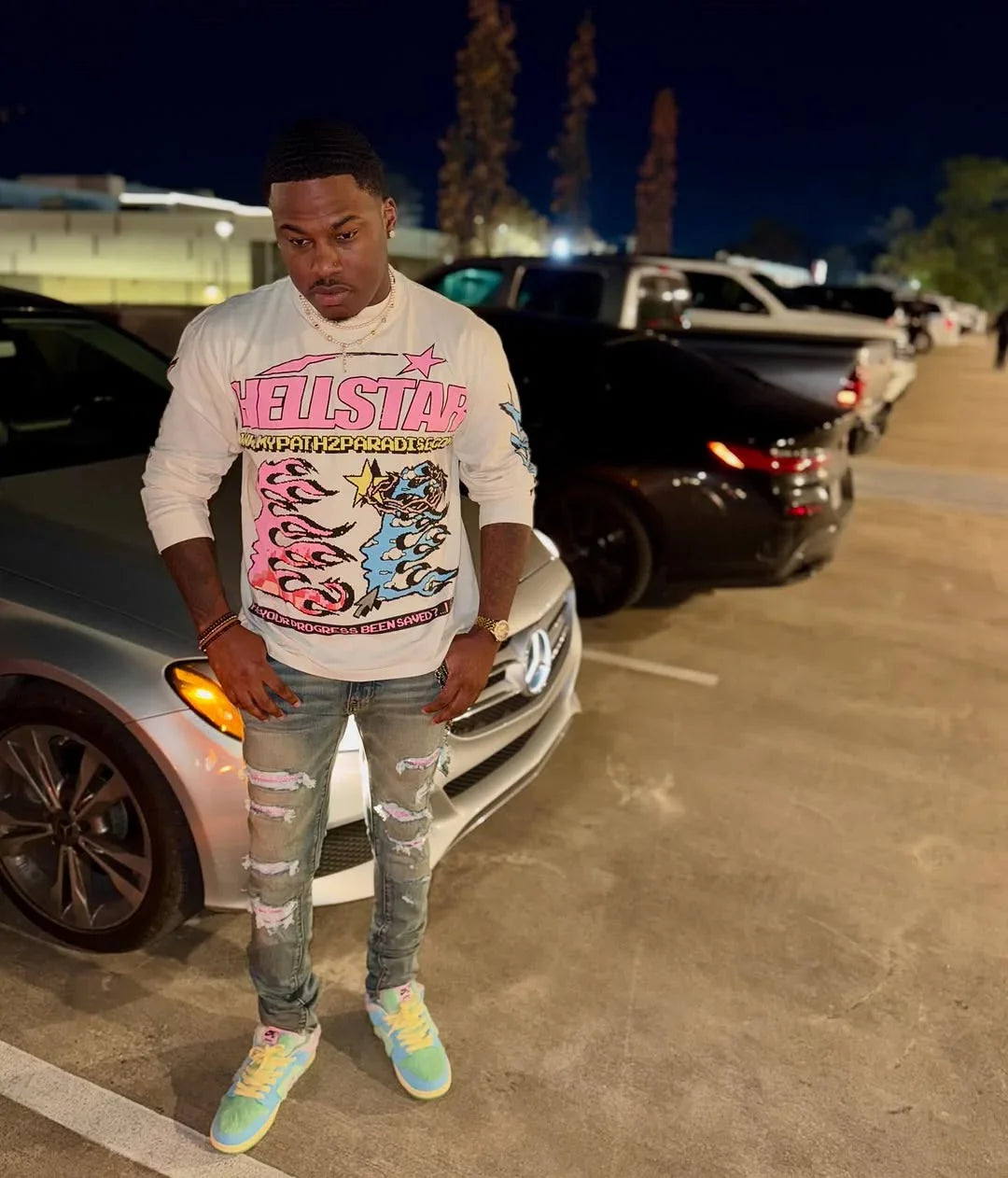 Kith Moto Mesh Long Sleeve Donovan Tee Black – AFV Clothes
