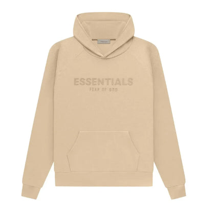 Fear Of God Essentials Waffle Raglan Hoodie Sand - AFV Clothes