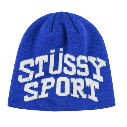 Stussy Sport Jacquard Skullcap Beanie Blue