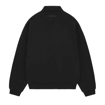Fear of God Essentials Fleece Polo Black