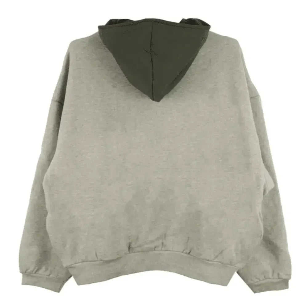 Fear of God Essentials SS24 Nylon Fleece Hoodie Dark Heather Oatmeal/Ink - AFV Clothes