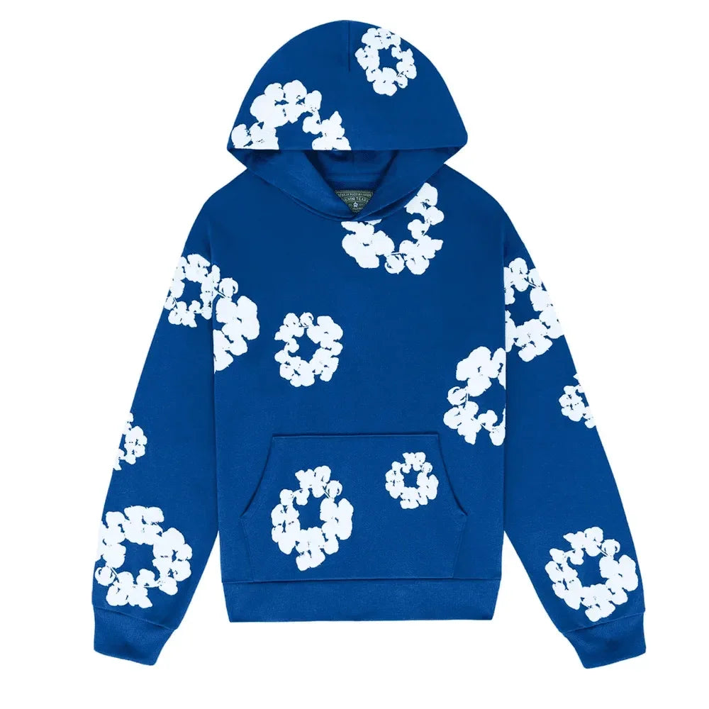 Denim Tears The Cotton Wreath Sweatshirt Royal Blue - AFV Clothes