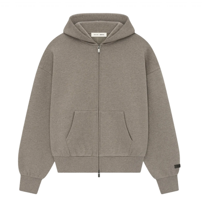 Fear of God Essentials Classic Full Zip-Up Hoodie Homestead Heather