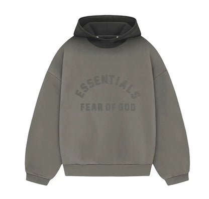 Fear of God Essentials SS24 Nylon Fleece Hoodie Ink/Jet Black - AFV Clothes