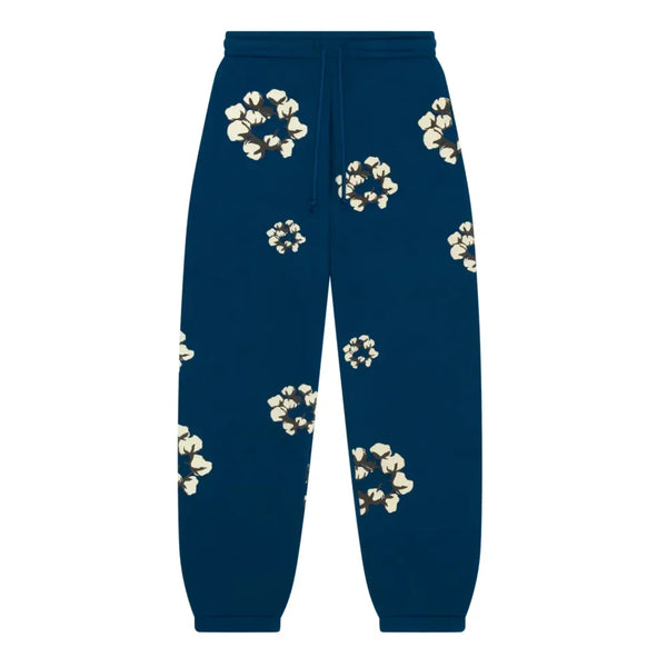 Denim Tears xCPFM Cactus Tears Wreath Sweatpants Navy - AFV Clothes