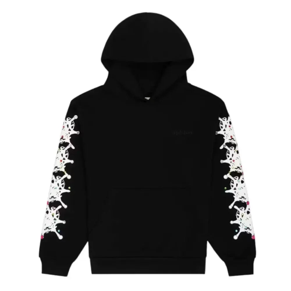 Sp5der Stone Hoodie Black - AFV Clothes