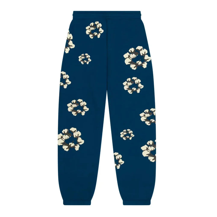 Denim Tears xCPFM Cactus Tears Wreath Sweatpants Navy - AFV Clothes