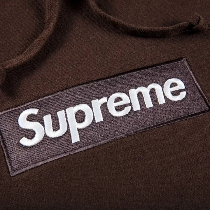 Supreme Box Logo Hooded Sweatshirt FW21 Dark Brown - AFV Clothes