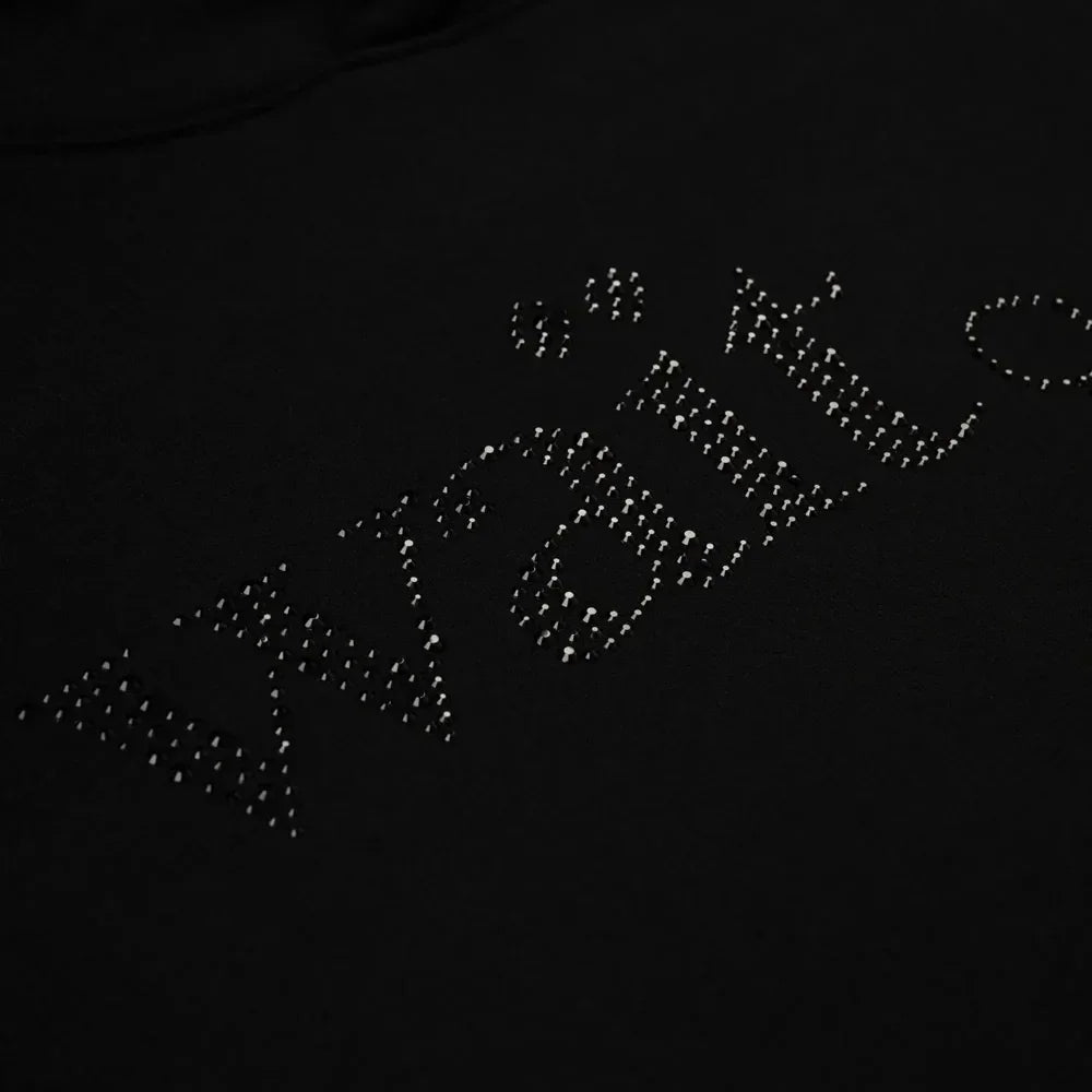 Sp5der Wait Stone Hoodie Black - AFV Clothes