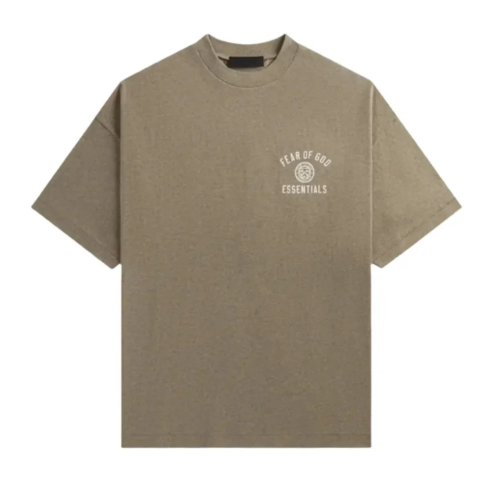Fear of God Essentials Jersey Crewneck Tee Light Heather Grey II - AFV Clothes