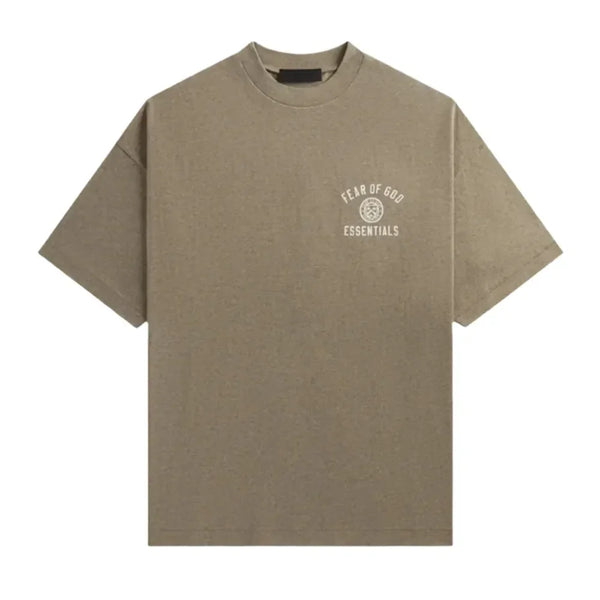 Fear of God Essentials Jersey Crewneck Tee Light Heather Grey II - AFV Clothes