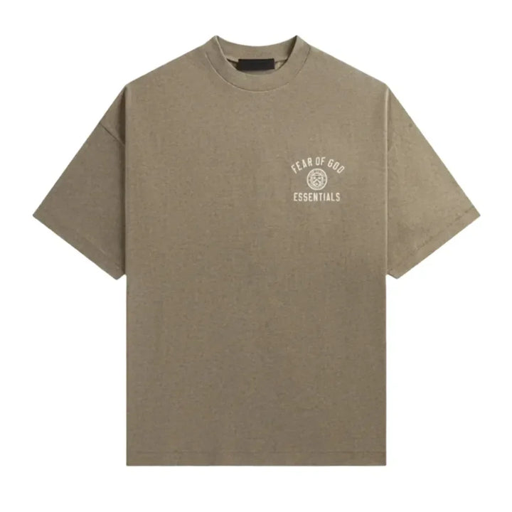 Fear of God Essentials Jersey Crewneck Tee Light Heather Grey II - AFV Clothes