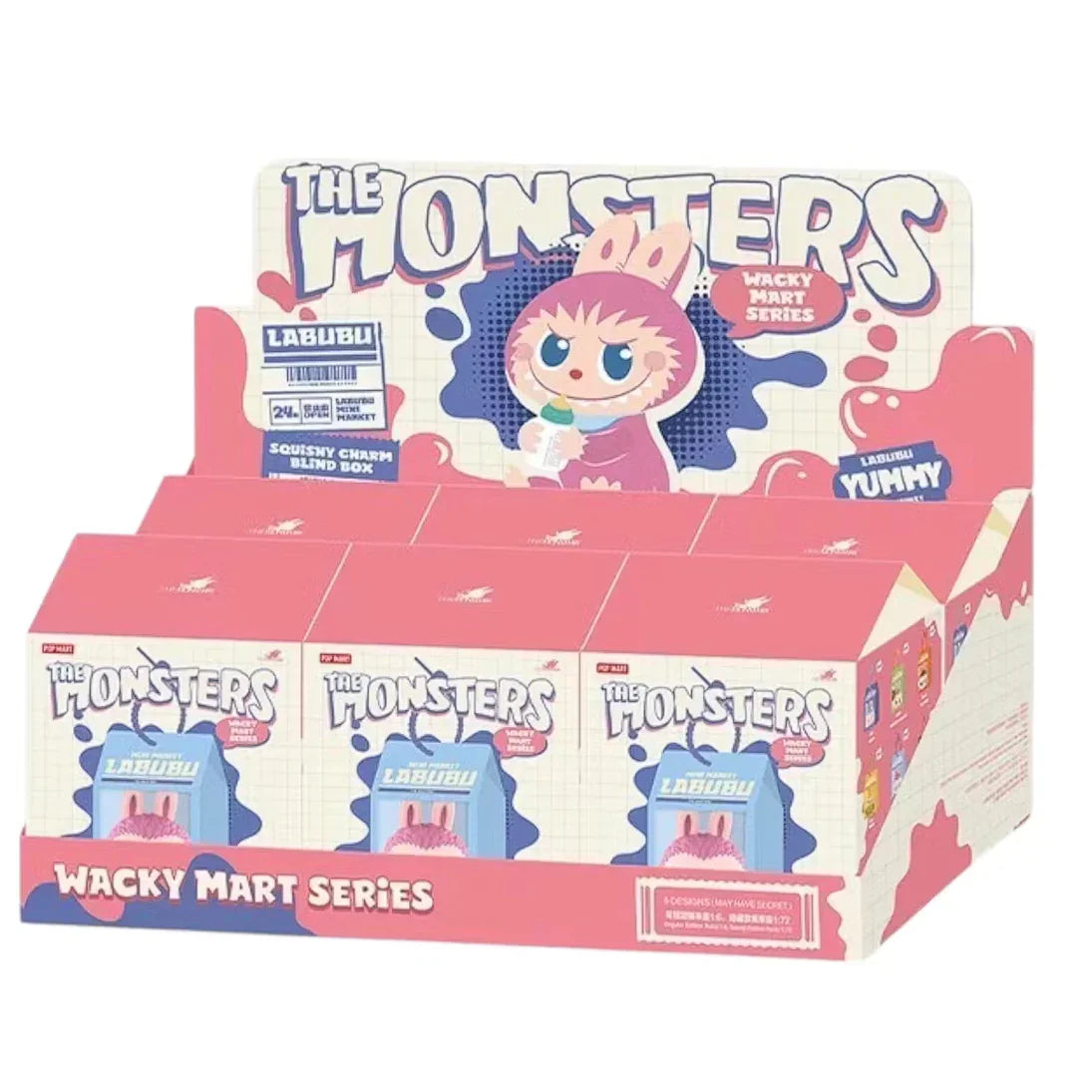 Pop Mart Labubu The Monsters Wacky Mart Series Squishy Charm Sealed Case - AFV Clothes