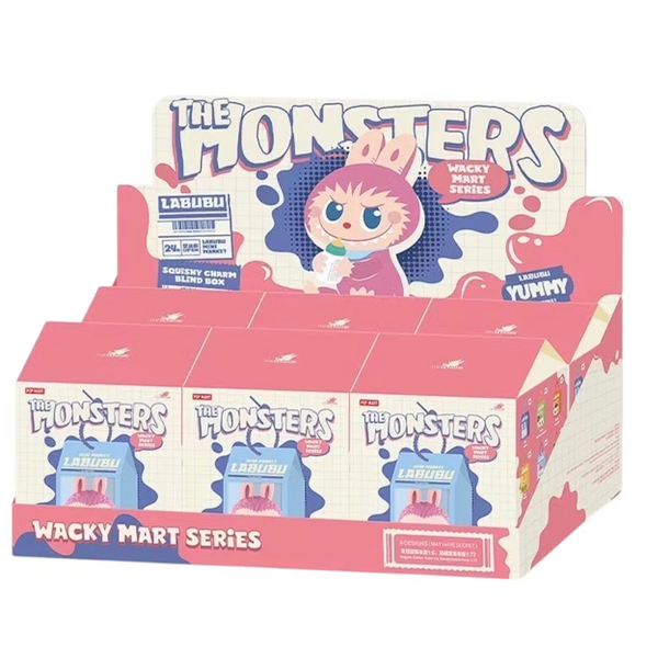 Pop Mart Labubu The Monsters Wacky Mart Series Squishy Charm Sealed Case


