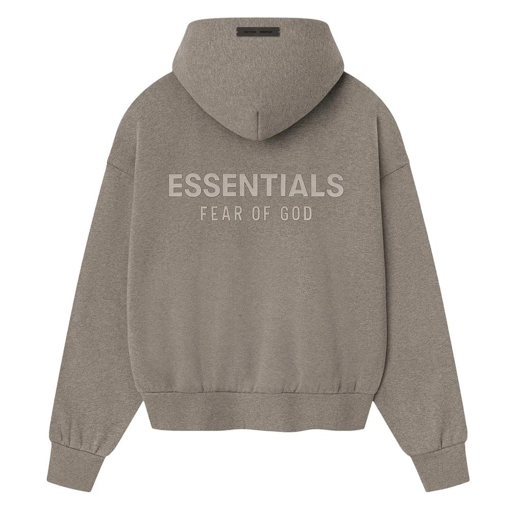 Fear of God Essentials Classic Fit Fleece Hoodie Homestead Heather