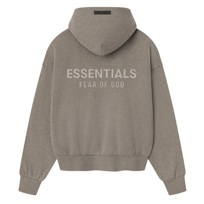 Fear of God Essentials Classic Fit Fleece Hoodie Homestead Heather