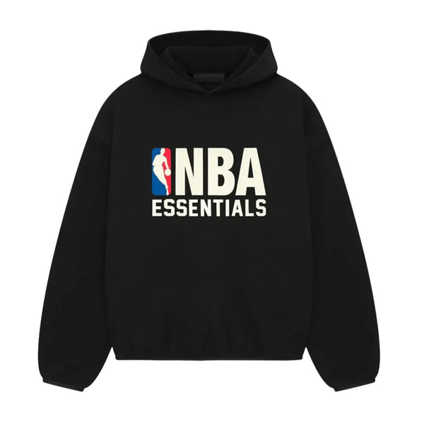 Fear of God Essentials NBA Hoodie Black - AFV Clothes