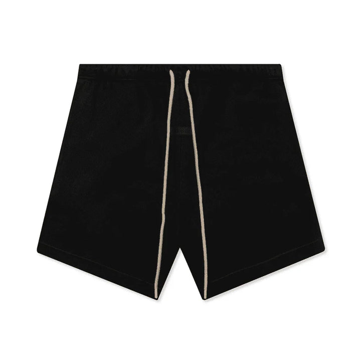 Fear of God Essentials Black Collection Sweatshort Jet Black - AFV Clothes