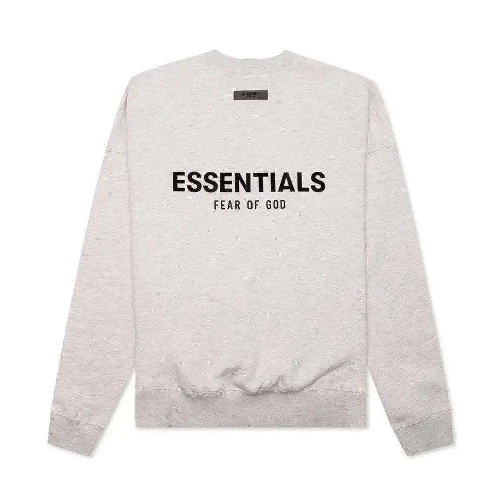 Fear of God Essentials Core Collection Crewneck Light Oatmeal - AFV Clothes