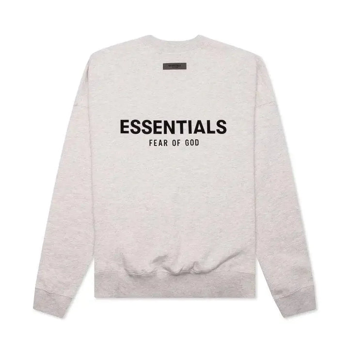 Fear of God Essentials Core Collection Crewneck Light Oatmeal - AFV Clothes