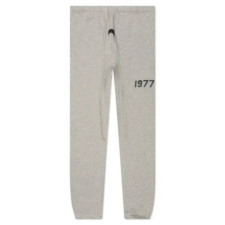 Fear of God Essentials 1977 Logo Sweatpants Dark Oatmeal - AFV Clothes